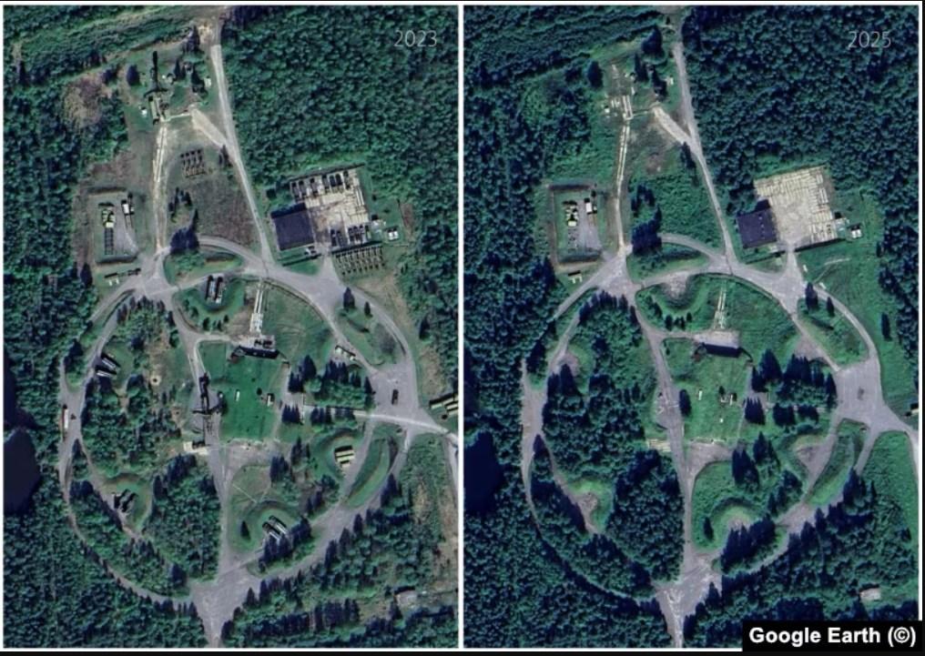 Объект ПВО под Северодвинском, с которого были демонтированы ракетные комплексы / Google Earth / Радио Свобода